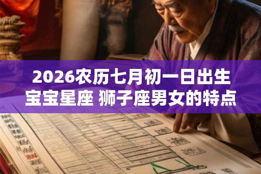 2026农历七月初一日出生宝宝星座 狮子座男女的特点