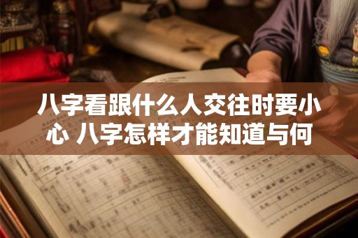 八字看跟什么人交往时要小心 八字怎样才能知道与何人交往小心