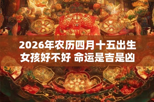 2026年农历四月十五出生女孩好不好 命运是吉是凶