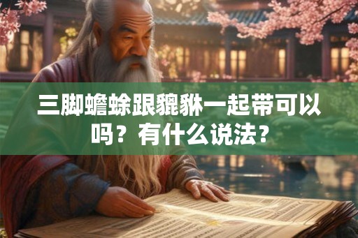 三脚蟾蜍跟貔貅一起带可以吗？有什么说法？