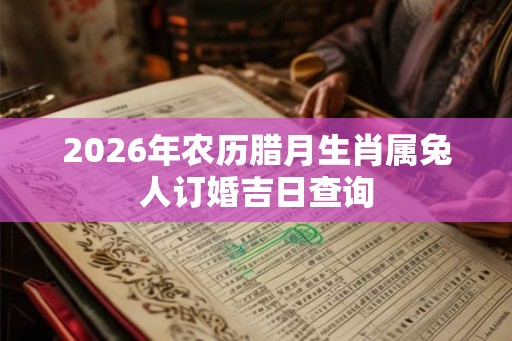 2026年农历腊月生肖属兔人订婚吉日查询