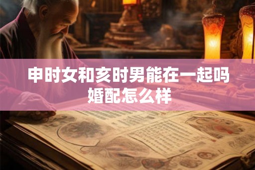 申时女和亥时男能在一起吗 婚配怎么样