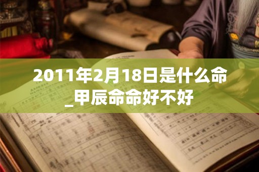 2011年2月18日是什么命_甲辰命命好不好
