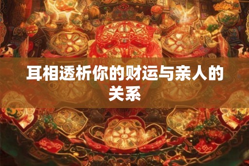 耳相透析你的财运与亲人的关系