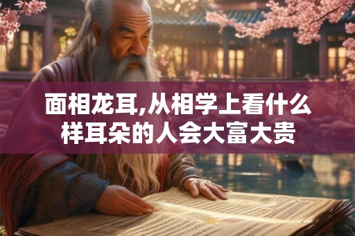 面相龙耳,从相学上看什么样耳朵的人会大富大贵