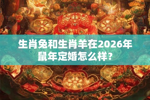 生肖兔和生肖羊在2026年鼠年定婚怎么样？