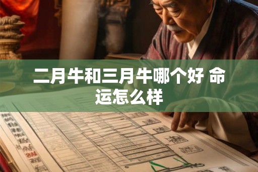 二月牛和三月牛哪个好 命运怎么样