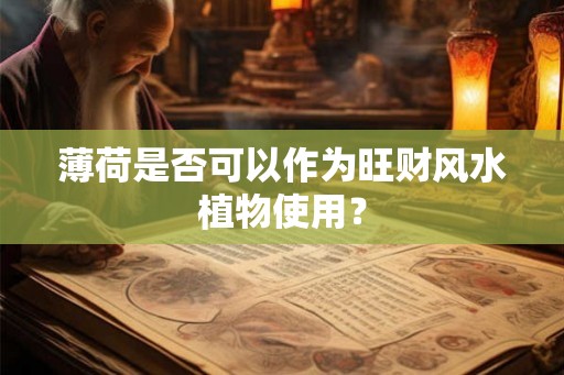 薄荷是否可以作为旺财风水植物使用？