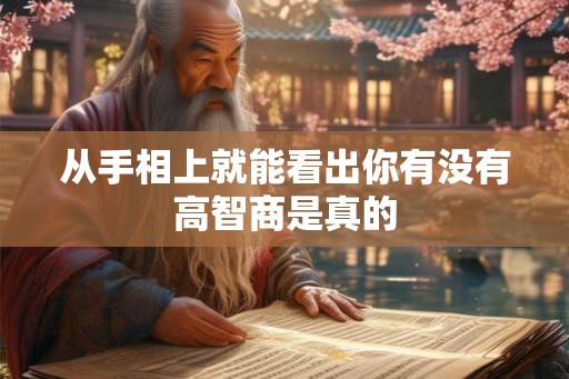 从手相上就能看出你有没有高智商是真的