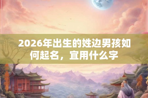 2026年出生的姓边男孩如何起名，宜用什么字
