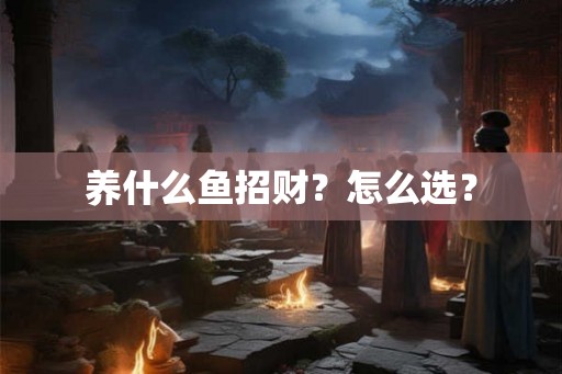 养什么鱼招财？怎么选？