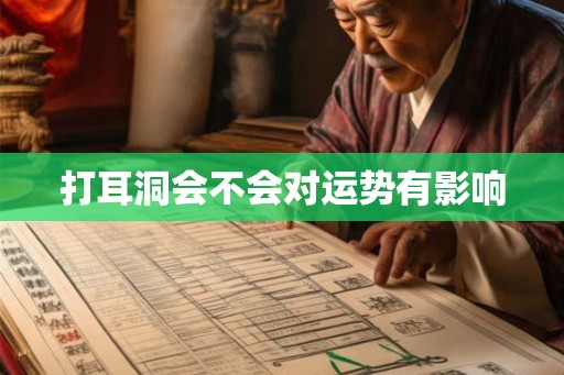 打耳洞会不会对运势有影响 打耳洞会不会对运势有影响