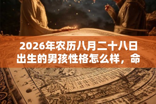 2026年农历八月二十八日出生的男孩性格怎么样，命运好不好？