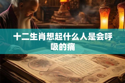 十二生肖想起什么人是会呼吸的痛