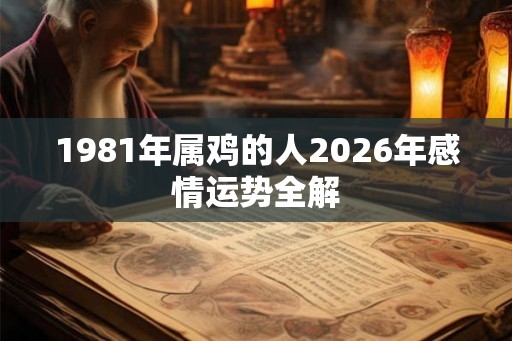 1981年属鸡的人2026年感情运势全解