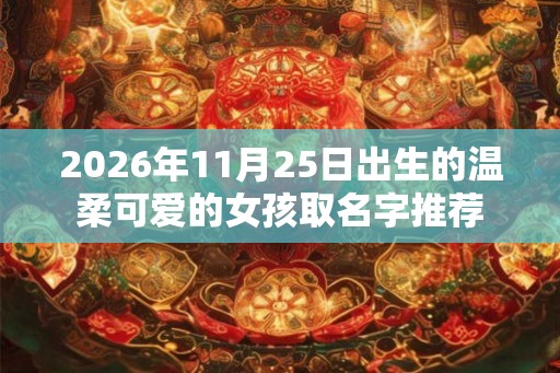 2026年11月25日出生的温柔可爱的女孩取名字推荐