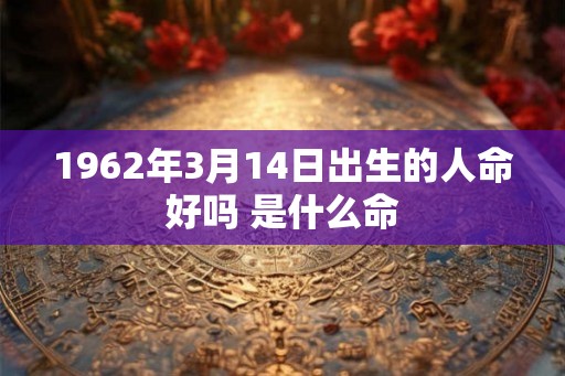 1962年3月14日出生的人命好吗 是什么命