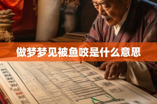 做梦梦见被鱼咬是什么意思