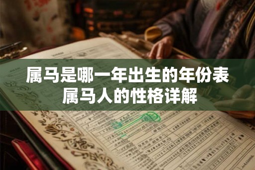 属马是哪一年出生的年份表 属马人的性格详解
