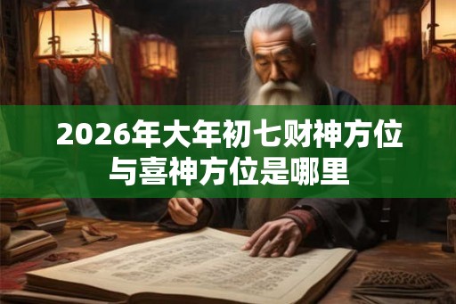 2026年大年初七财神方位与喜神方位是哪里