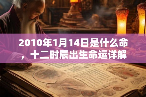 2010年1月14日是什么命，十二时辰出生命运详解