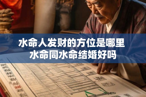 水命人发财的方位是哪里 水命同水命结婚好吗