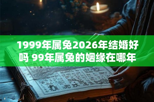 1999年属兔2026年结婚好吗 99年属兔的姻缘在哪年