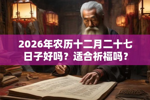 2026年农历十二月二十七日子好吗？适合祈福吗？