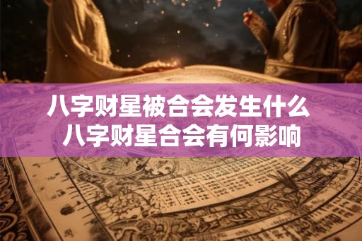 八字财星被合会发生什么 八字财星合会有何影响