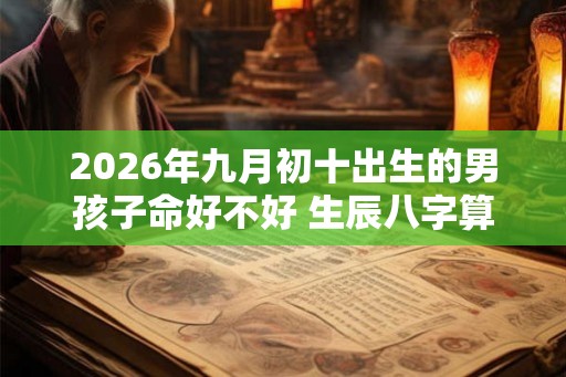 2026年九月初十出生的男孩子命好不好 生辰八字算命
