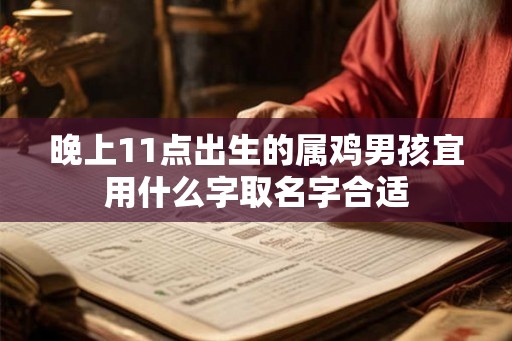 晚上11点出生的属鸡男孩宜用什么字取名字合适 晚上11点出生的属鸡男孩宜用什么字取名字合适