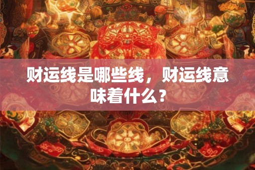 财运线是哪些线,财运线意味着什么? 财运线是哪些线,财运线意味着什么?