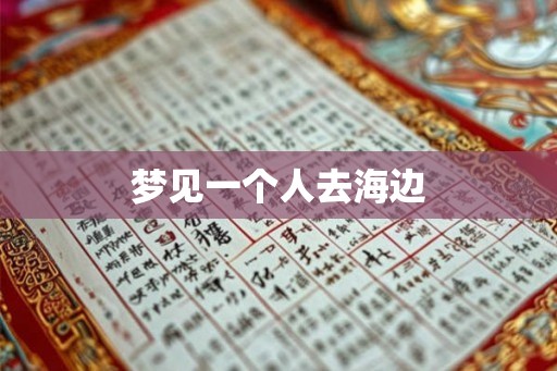 梦见一个人去海边