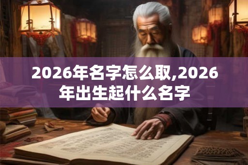 2026年名字怎么取,2026年出生起什么名字