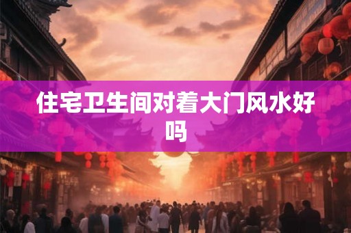 住宅卫生间对着大门风水好吗