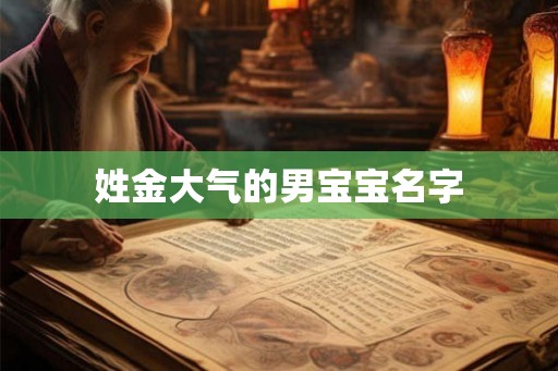 姓金大气的男宝宝名字