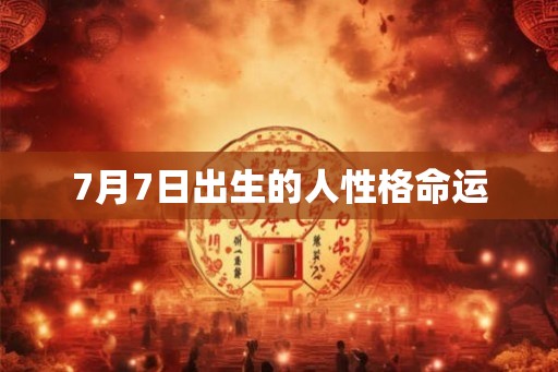 7月7日出生的人性格命运