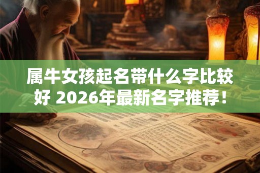 属牛女孩起名带什么字比较好 2026年最新名字推荐！