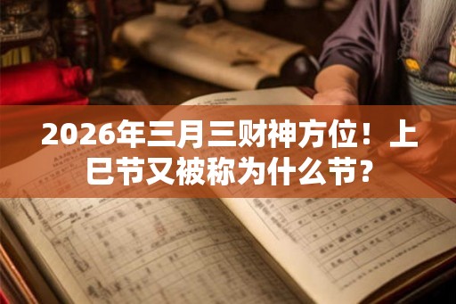 2026年三月三财神方位！上巳节又被称为什么节？