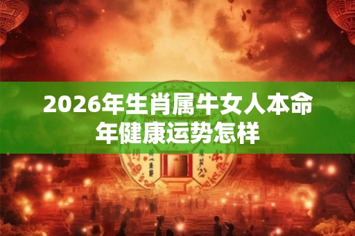 2026年生肖属牛女人本命年健康运势怎样 2026年生肖属牛女人本命年健康运势怎样