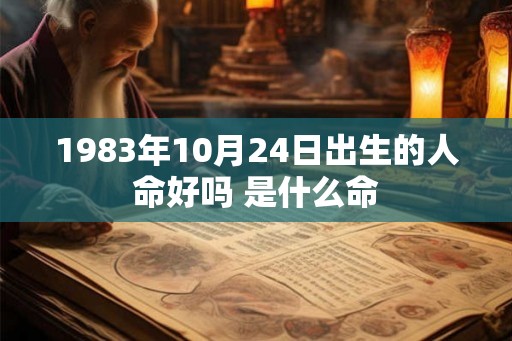 1983年10月24日出生的人命好吗 是什么命