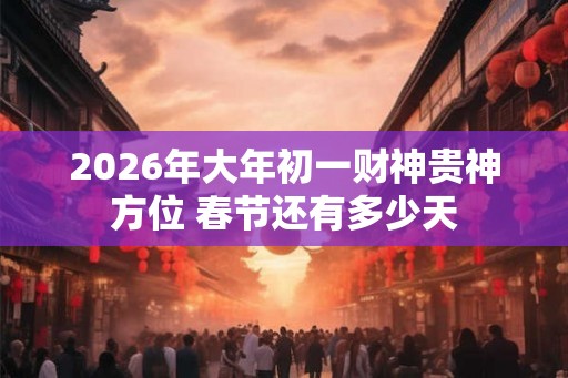 2026年大年初一财神贵神方位 春节还有多少天