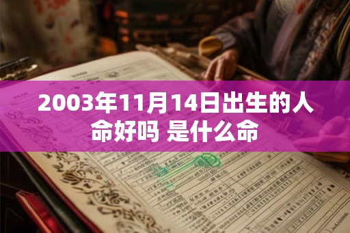 2003年11月14日出生的人命好吗 是什么命 2003年11月14日出生的人命好吗 是什么命