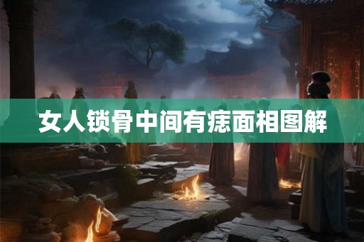 女人锁骨中间有痣面相图解