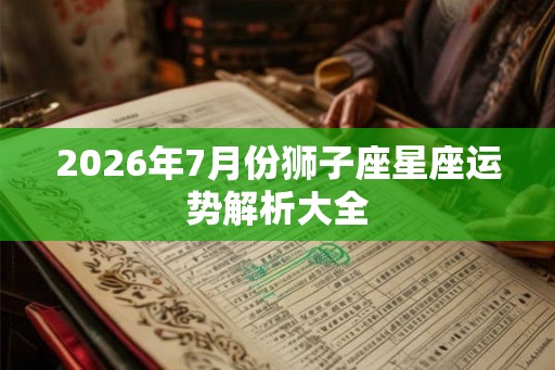 2026年7月份狮子座星座运势解析大全