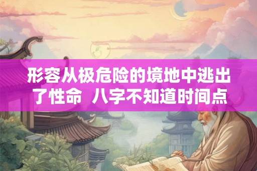 形容从极危险的境地中逃出了性命  八字不知道时间点会有哪些不准