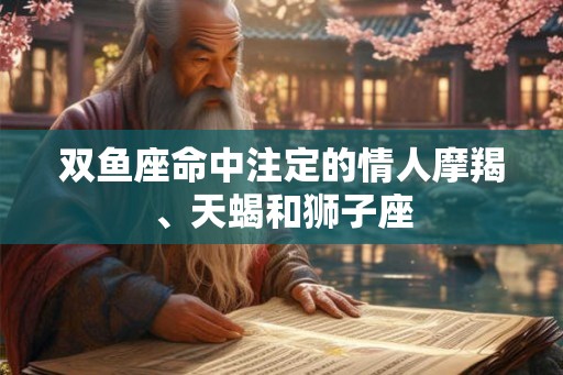 双鱼座命中注定的情人摩羯、天蝎和狮子座