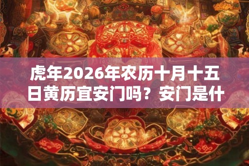 虎年2026年农历十月十五日黄历宜安门吗？安门是什么意思？