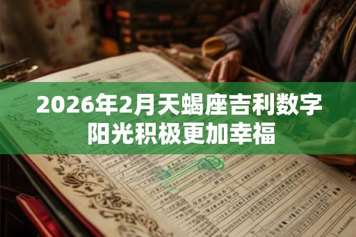 2026年2月天蝎座吉利数字 阳光积极更加幸福 2026年2月天蝎座吉利数字 阳光积极更加幸福