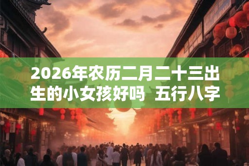 2026年农历二月二十三出生的小女孩好吗 五行八字算命 2026年农历二月二十三出生的小女孩好吗 五行八字算命